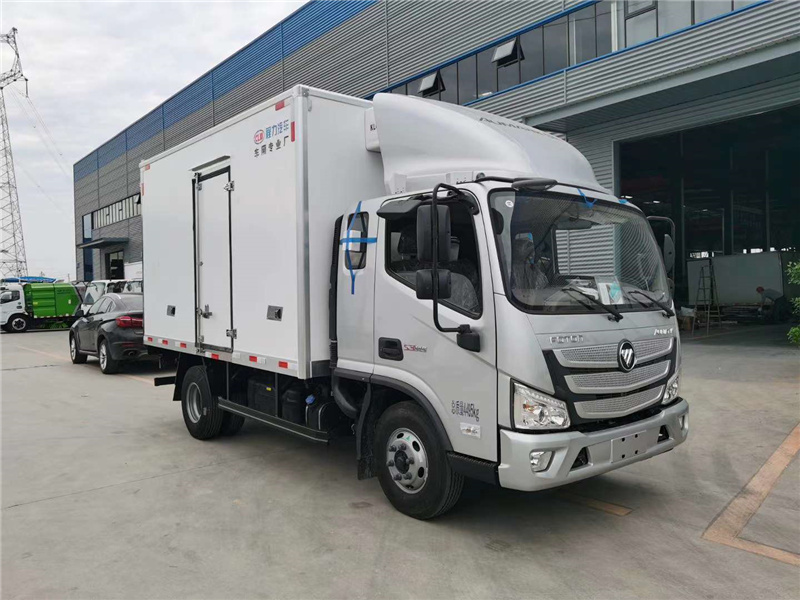 国六福田欧马可S1排半冷藏车4.2米